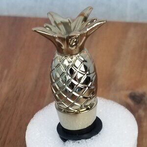 Lilly Pulitzer Gold Pineapple Wine Stopper and Stirrer Palm Beach Bar Gift
